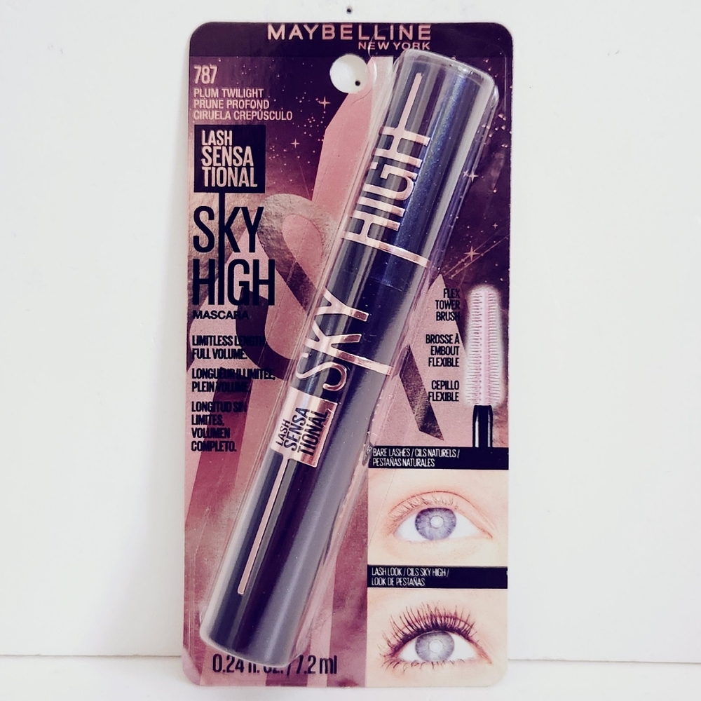 🐢2/$15 Maybelline Lash Sensational Sky High Washable Mascara Plum Twilight